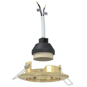 vidaXL Foco 6 pcs Dorado 9 x 9 x 2.5 cm Metal