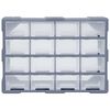 vidaXL Organizador multicajones con 16 cajones medianos 52x16x37 cm