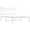 vidaXL Estructura cama sin colchón con cabecero metal blanco 107x203cm