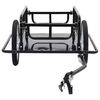 vidaXL Remolque para bicicletas acero negro 130x73x48,5 cm