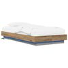 vidaXL Estructura de Cama con LED Roble artisan 80 x 200 cm