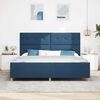 vidaXL Estructura de cama con cabecera Azul 200 x 200 cm tela