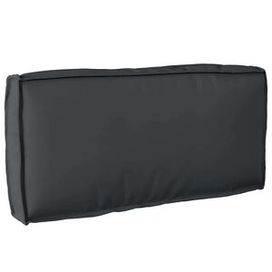 vidaXL Coj&iacute;n de pal&eacute; para respaldo Negro 80 x 40 x 12 cm Tela Oxford