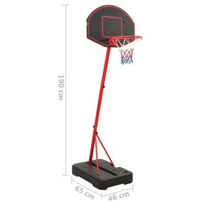 vidaXL Juego de baloncesto infantil ajustable 190 cm