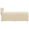 vidaXL Cama box spring con colch&oacute;n tela color crema 100x200 cm