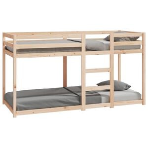vidaXL Litera de madera maciza de pino 80x200 cm