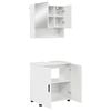 vidaXL Juego de muebles de ba&ntilde;o 2 uds. brillante 61 x 35 x 64 cm