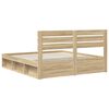 vidaXL Estructura de cama Sonoma 180 x 200 cm Madera de pino macizo