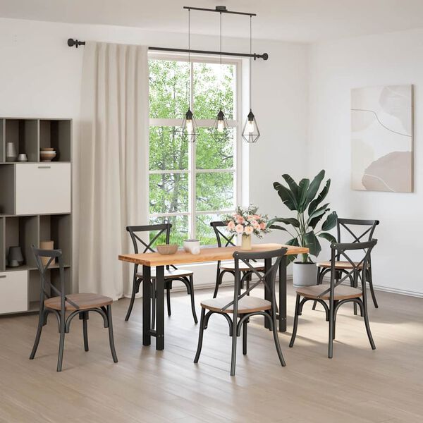 vidaXL Patas para consola negras (2 unidades, 38 x 72-73 cm, acero)