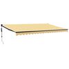 vidaXL Toldo retr&aacute;ctil autom&aacute;tico amarillo y blanco 5x3 m