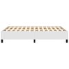 vidaXL Estructura de cama sin colchón cuero sintético blanco 120x200cm