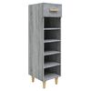 vidaXL Zapatero madera contrachapada gris Sonoma 30x35x105 cm
