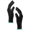 vidaXL Guantes de Trabajo 24 pcs Negro 11 / XXL Poli&eacute;ster