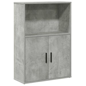 vidaXL Estanter&iacute;a de madera de ingenier&iacute;a gris hormig&oacute;n 60x24x85 cm
