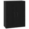 vidaXL Armario de Pared Roble Negro 69,5 x 34 x 90 cm