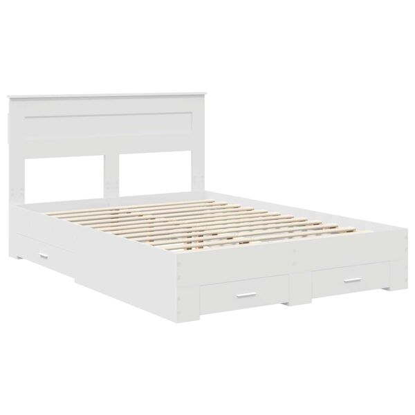 vidaXL Estructura de cama con caj&oacute;n 140 x 200 cm Madera de ingenier&iacute;a