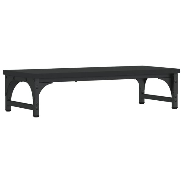 vidaXL Soporte para pantalla madera de ingenier&iacute;a negro 55x23x14 cm