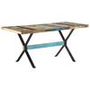 vidaXL Mesa de comedor de madera maciza reciclada 160x80x76 cm