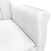 vidaXL Sill&oacute;n de masaje el&eacute;ctrico cuero sint&eacute;tico blanco