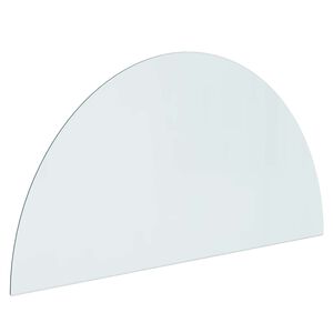 vidaXL Placa de vidrio para chimenea Transparente 1200 x 600 mm