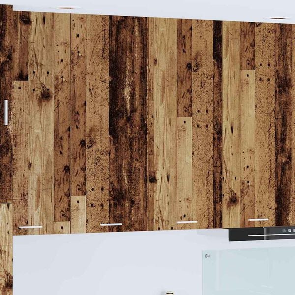 vidaXL Mueble colgante con puerta Madera vieja 80 x 31 x 100 cm