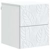 vidaXL Mesita de Noche de Pared Blanco 34,5 x 33 x 40 cm