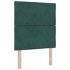 vidaXL Cama tipo Box Spring Verde oscuro 200 x 80 cm Poli&eacute;ster