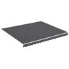 vidaXL Tela de repuesto para toldo gris antracita 4x3,5 m poli&eacute;ster