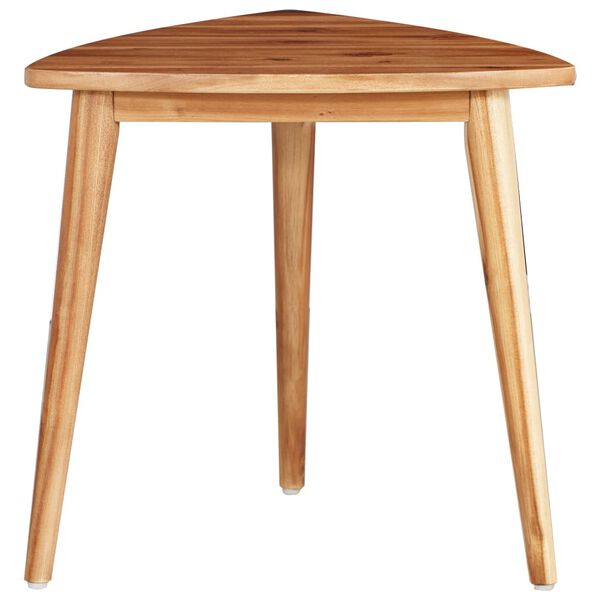 vidaXL Mesas apilables 2 unidades madera maciza de acacia