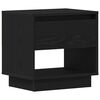 vidaXL Mesita de Noche con caj&oacute;n 2 pcs Roble Negro 45 x 34 x 44 cm