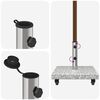 vidaXL Base para sombrilla Gris 45 x 45 x 45 cm granito