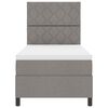 vidaXL Cama tipo Box Spring con colch&oacute;n Taup&eacute; 100 x 200 cm tela
