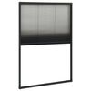 vidaXL Mosquitera plisada para ventanas aluminio antracita 80x160cm