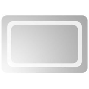 vidaXL Espejo de ba&ntilde;o LED Transparente 60 x 40 cm vidrio templado