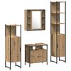 vidaXL Juego de muebles de ba&ntilde;o 4 uds. Roble artisan