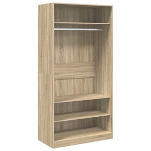 vidaXL Armario de madera contrachapada roble sonoma 100x50x200 cm