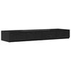 vidaXL Cajones de cama Roble Negro 120 x 36,5 x 16,5 cm