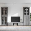 vidaXL Conjunto de mueble de TV con caj&oacute;n FLORIN Gris Sonoma