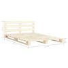 vidaXL Estructura cama palets sin colch&oacute;n madera maciza pino 200x200cm