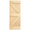 vidaXL Puerta corredera con herrajes madera maciza de pino 70x210 cm