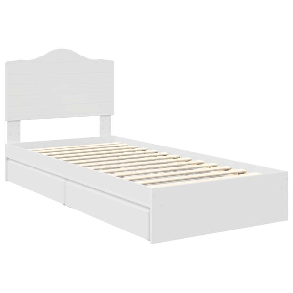 vidaXL Cama con almacenamiento 90 x 200 cm Madera de ingenier&iacute;a