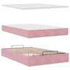 vidaXL Estructura de cama otomana colch&oacute;n terciopelo rosa 120x200cm