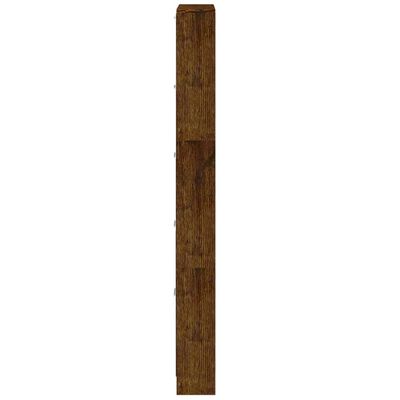 vidaXL Mueble zapatero madera contrachapada roble ahumado 59x17x169 cm