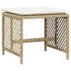 vidaXL Set comedor de jard&iacute;n 9 pzas con cojines rat&aacute;n sint&eacute;tico beige