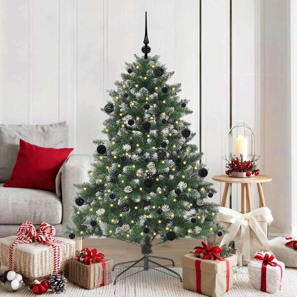 vidaXL &Aacute;rbol de Navidad artificial Verde 150 cm PVC, Pl&aacute;stico y Acero