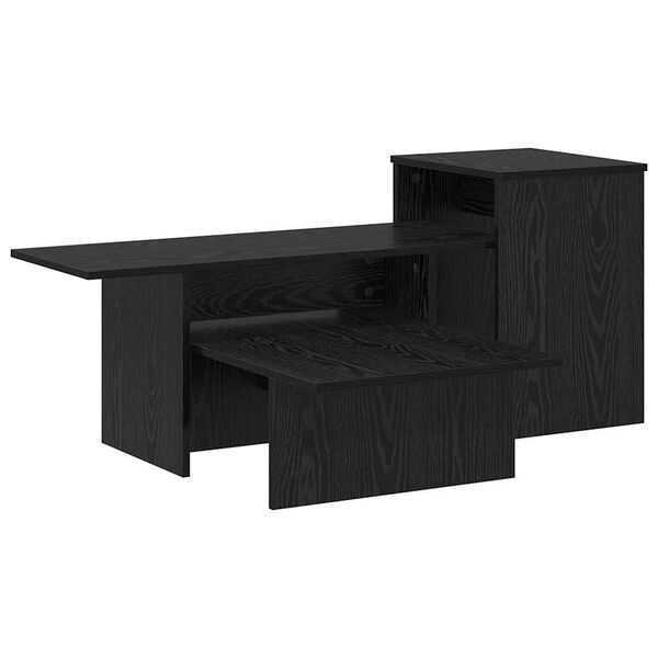 vidaXL Mesa Consola Roble Negro 91,5 x 35 x 38,5 cm