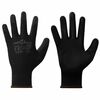vidaXL Guantes de Trabajo 12 pcs Negro 8 / m Poliéster