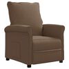 vidaXL Sill&oacute;n reclinable de tela marr&oacute;n