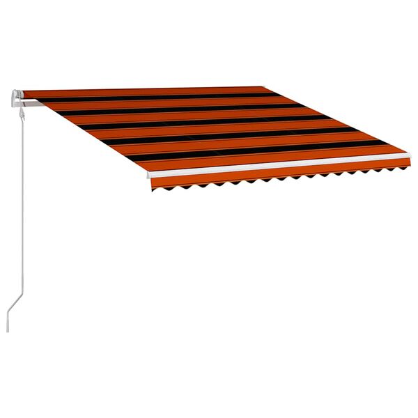 vidaXL Toldo automático retráctil naranja y marrón 400x300 cm