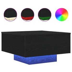 vidaXL Roble Negro 55 x 55 x 31 cm Madera de ingenier&iacute;a